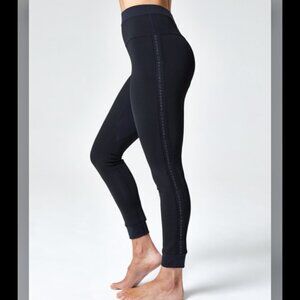 Zaggora Black Purple Glitter Logo Thermoluxe Hot Pants Gorp Workout